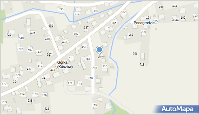 Kaszów, Kaszów, 46, mapa Kaszów