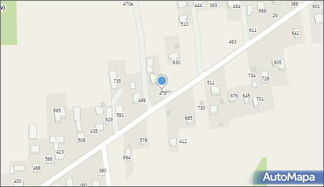 Kaszów, Kaszów, 470, mapa Kaszów