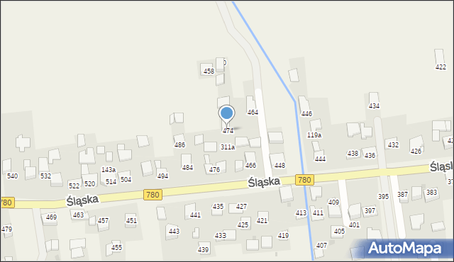 Kaszów, Kaszów, 486, mapa Kaszów