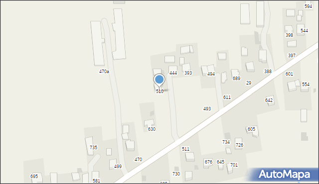 Kaszów, Kaszów, 510, mapa Kaszów