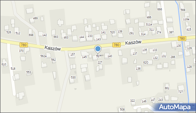 Kaszów, Kaszów, 517, mapa Kaszów