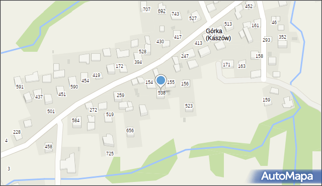 Kaszów, Kaszów, 538, mapa Kaszów