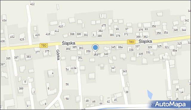 Kaszów, Kaszów, 543, mapa Kaszów