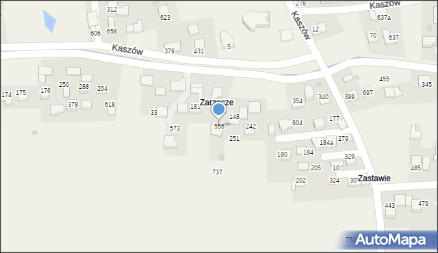 Kaszów, Kaszów, 556, mapa Kaszów