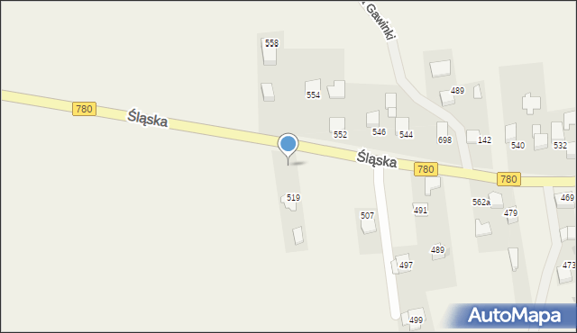 Kaszów, Kaszów, 607, mapa Kaszów