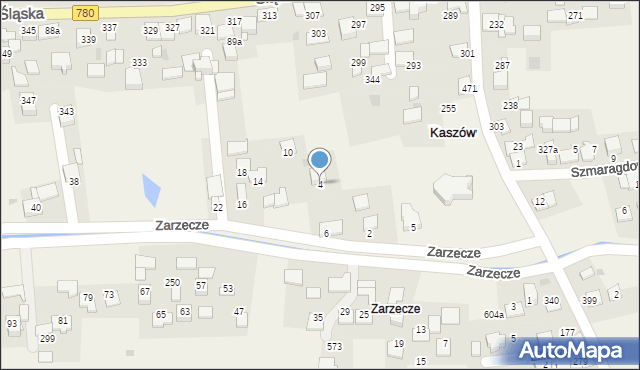 Kaszów, Kaszów, 623, mapa Kaszów