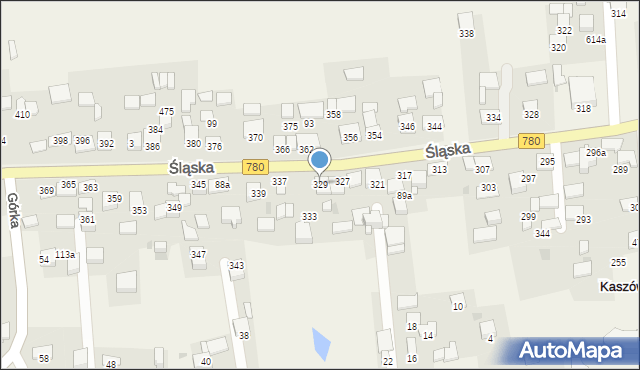 Kaszów, Kaszów, 92, mapa Kaszów