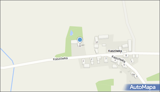 Kaszówka, Kaszówka, 11, mapa Kaszówka