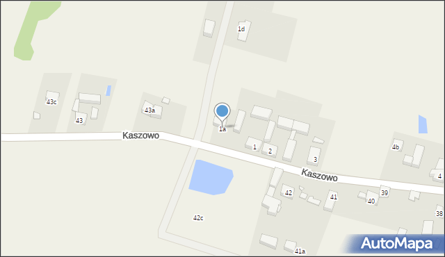 Kaszowo, Kaszowo, 1a, mapa Kaszowo