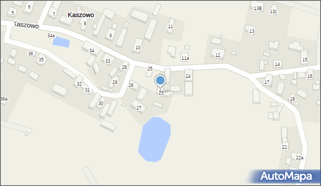 Kaszowo, Kaszowo, 23, mapa Kaszowo