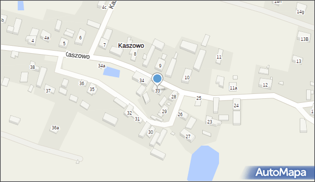 Kaszowo, Kaszowo, 33, mapa Kaszowo
