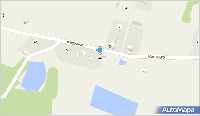 Kaszowo, Kaszowo, 44, mapa Kaszowo