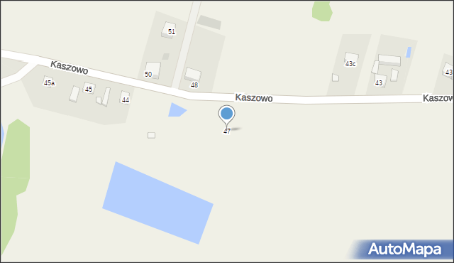 Kaszowo, Kaszowo, 47, mapa Kaszowo