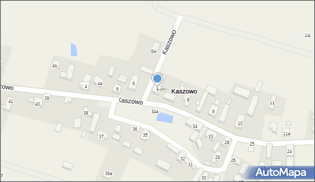 Kaszowo, Kaszowo, 7, mapa Kaszowo