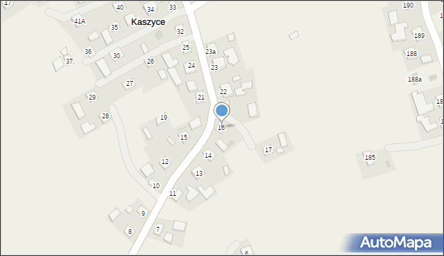 Kaszyce, Kaszyce, 16, mapa Kaszyce