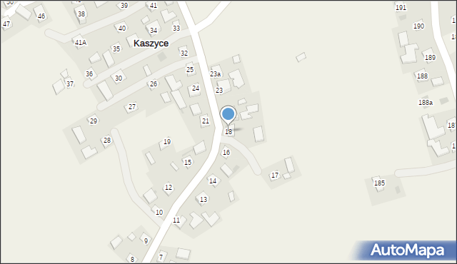 Kaszyce, Kaszyce, 18, mapa Kaszyce