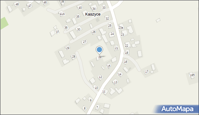 Kaszyce, Kaszyce, 19, mapa Kaszyce