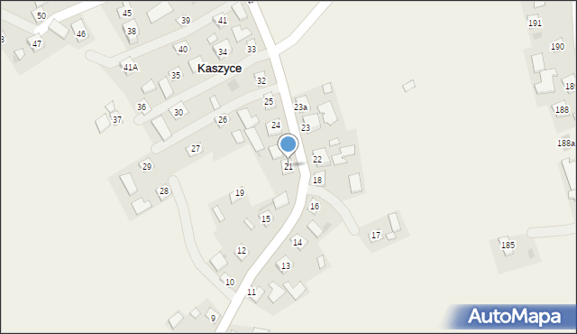 Kaszyce, Kaszyce, 21, mapa Kaszyce