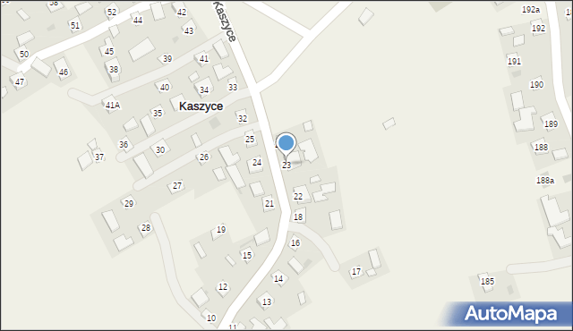 Kaszyce, Kaszyce, 23, mapa Kaszyce