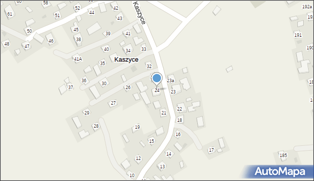 Kaszyce, Kaszyce, 24, mapa Kaszyce