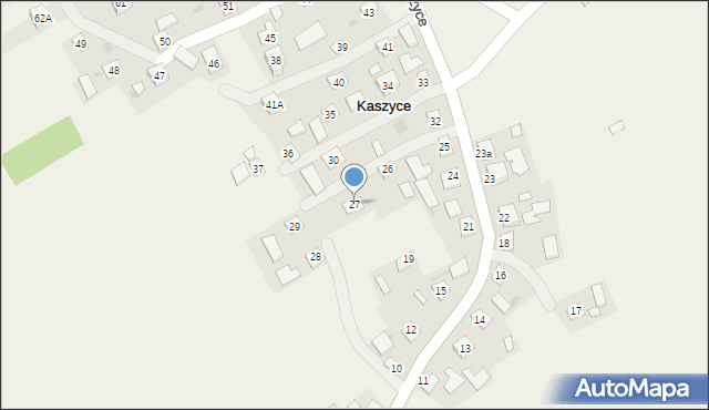 Kaszyce, Kaszyce, 27, mapa Kaszyce