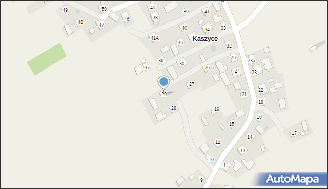 Kaszyce, Kaszyce, 29, mapa Kaszyce
