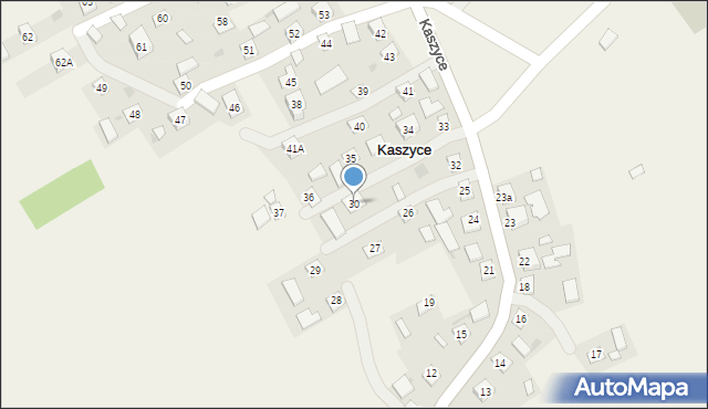 Kaszyce, Kaszyce, 30, mapa Kaszyce