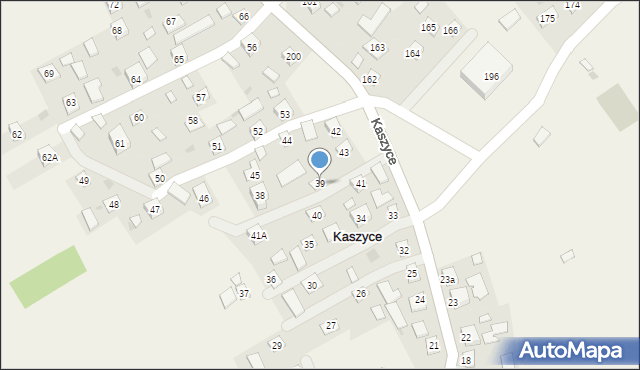 Kaszyce, Kaszyce, 39, mapa Kaszyce