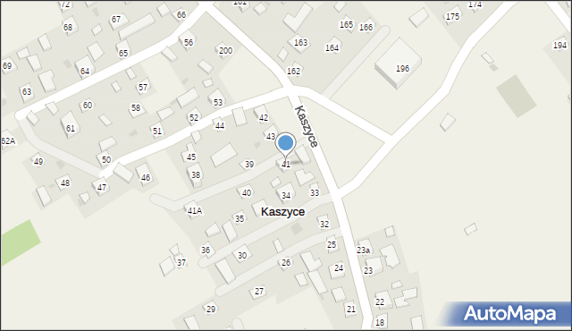 Kaszyce, Kaszyce, 41, mapa Kaszyce