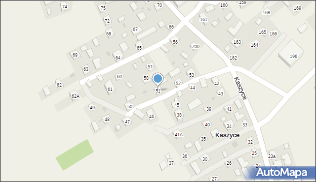 Kaszyce, Kaszyce, 51, mapa Kaszyce