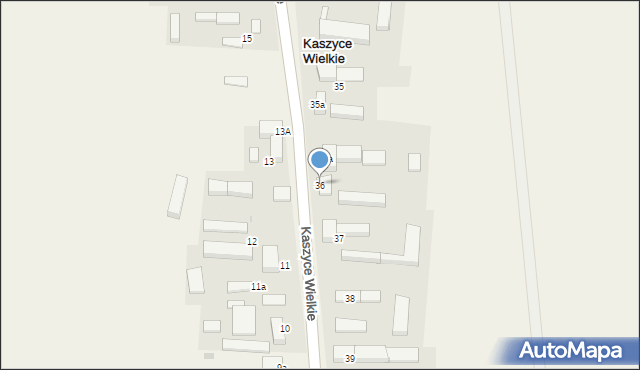 Kaszyce Wielkie, Kaszyce Wielkie, 36, mapa Kaszyce Wielkie