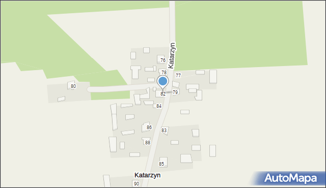 Katarzyn, Katarzyn, 82, mapa Katarzyn