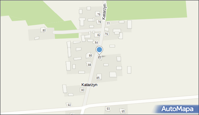 Katarzyn, Katarzyn, 83, mapa Katarzyn