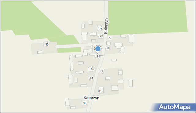 Katarzyn, Katarzyn, 84, mapa Katarzyn