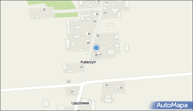 Katarzyn, Katarzyn, 85, mapa Katarzyn