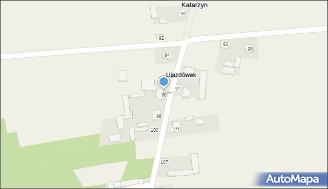 Katarzyn, Katarzyn, 96, mapa Katarzyn