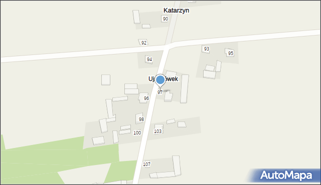 Katarzyn, Katarzyn, 97, mapa Katarzyn