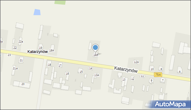 Katarzynów, Katarzynów, 14A, mapa Katarzynów