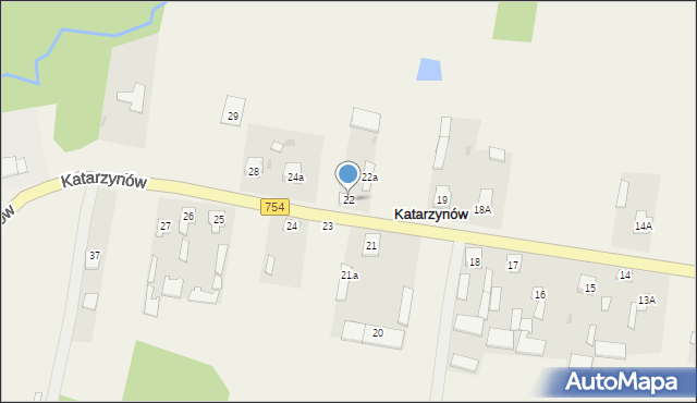 Katarzynów, Katarzynów, 22, mapa Katarzynów