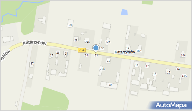 Katarzynów, Katarzynów, 23, mapa Katarzynów