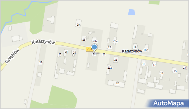 Katarzynów, Katarzynów, 24, mapa Katarzynów