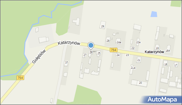 Katarzynów, Katarzynów, 26, mapa Katarzynów