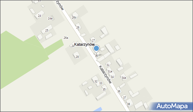 Katarzynów, Katarzynów, 30, mapa Katarzynów