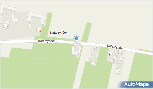 Katarzynów, Katarzynów, 11, mapa Katarzynów