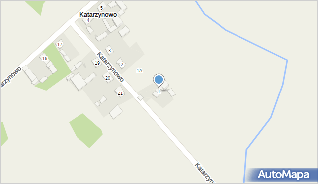 Katarzynowo, Katarzynowo, 1, mapa Katarzynowo