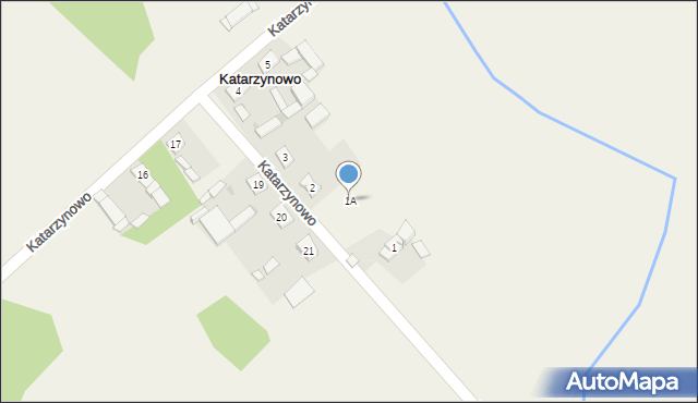 Katarzynowo, Katarzynowo, 1A, mapa Katarzynowo