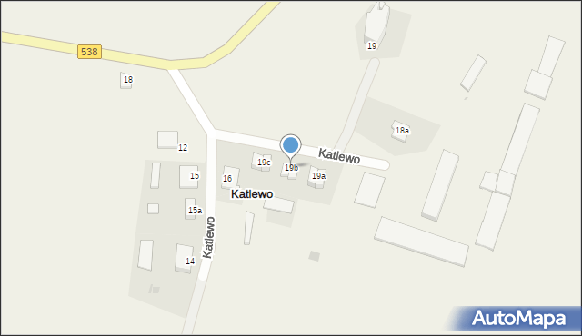 Katlewo, Katlewo, 19b, mapa Katlewo