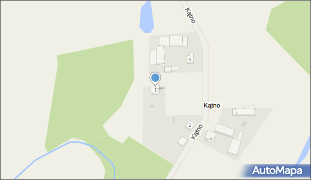 Kątno, Kątno, 1, mapa Kątno