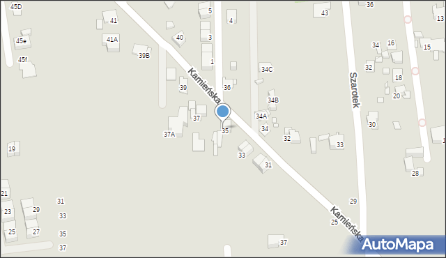 Katowice, Kamieńska, 35/2, mapa Katowic