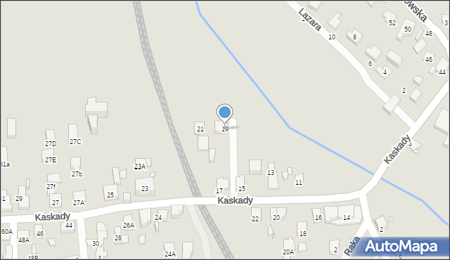Katowice, Kaskady, 19, mapa Katowic